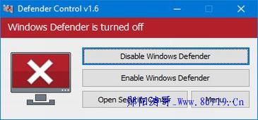 Win10系统一键关闭Windows Defender或开启Windows Defender工具软件-郧阳涛哥博客